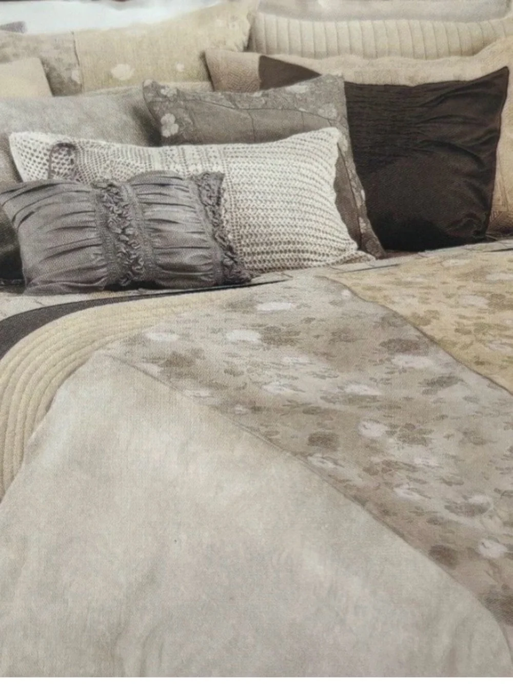 New DONNA KARAN DKNY Designer Precious Metals Full/QUEEN Bed Blanket DUVET COVER